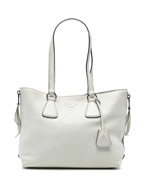 Prada Pre-Owned 2000-2025 ヴィッテロダイノ サイドジップ ハンドバッグ