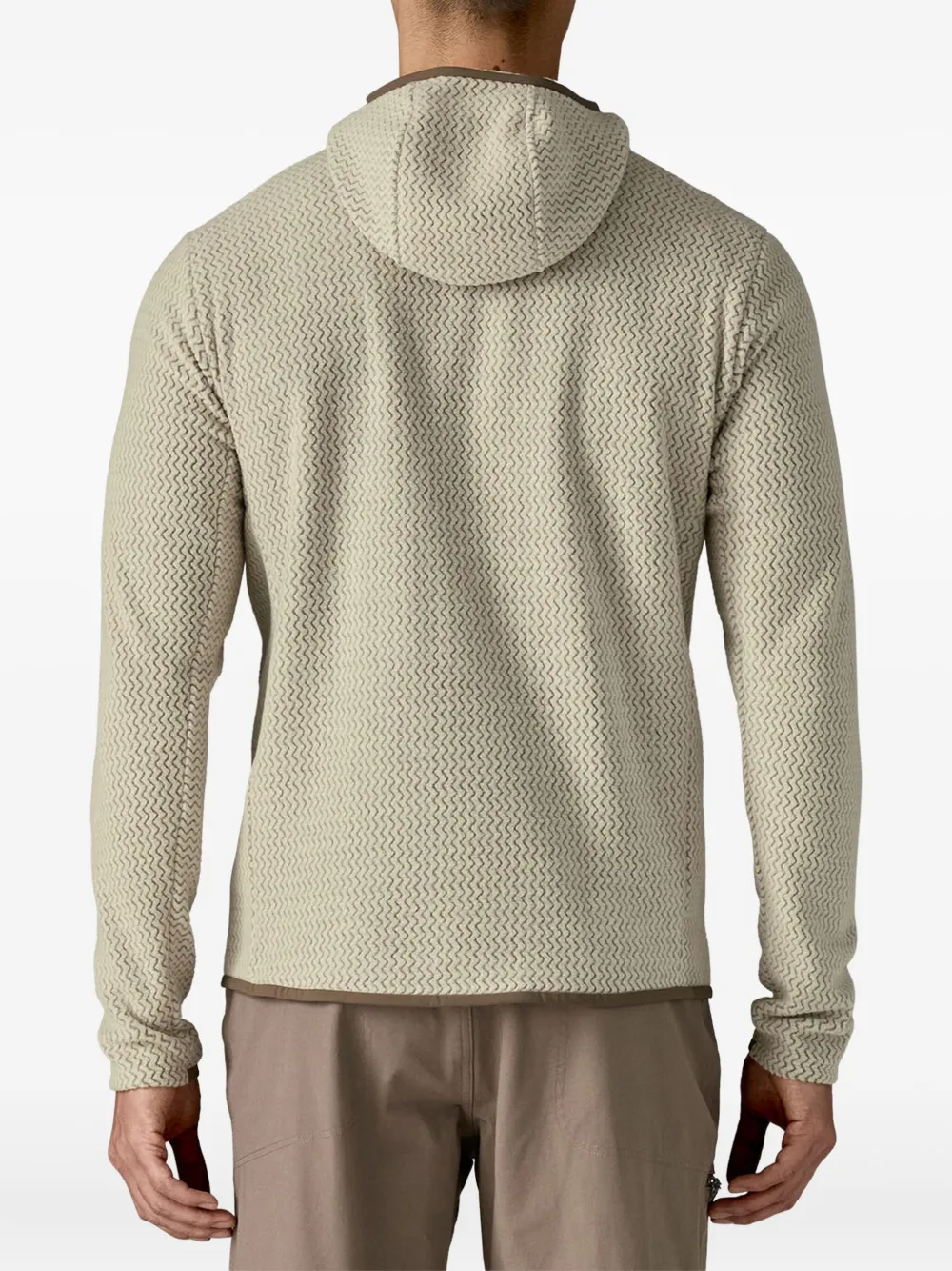 Patagonia x R1 Air trui met capuchon en rits Beige