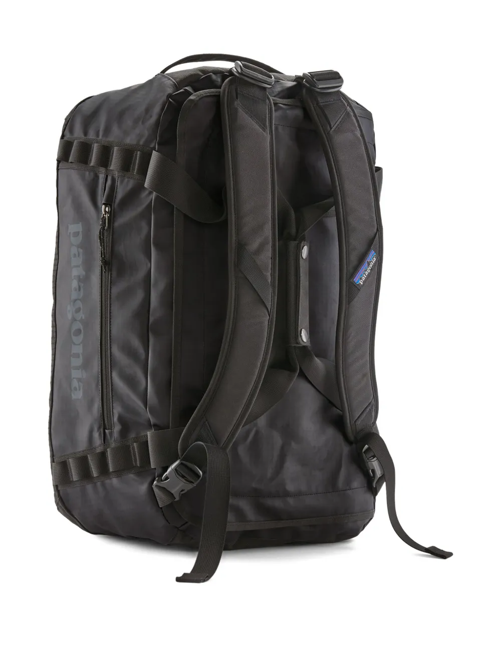 Patagonia x Hole logo strap shoulder bag 40L - Zwart