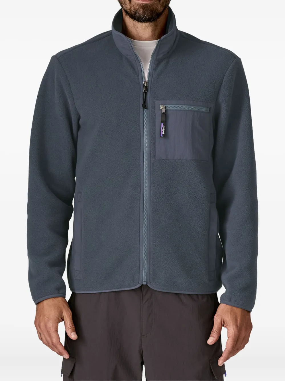 Patagonia x Synchilla zip pocket sweater - Blauw