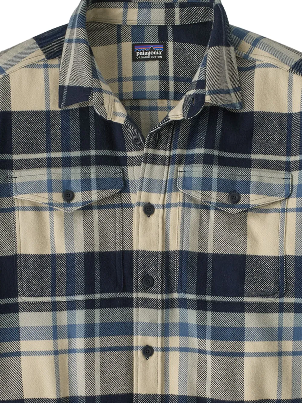 Patagonia x Fjord plaid pocket shirt - Blauw