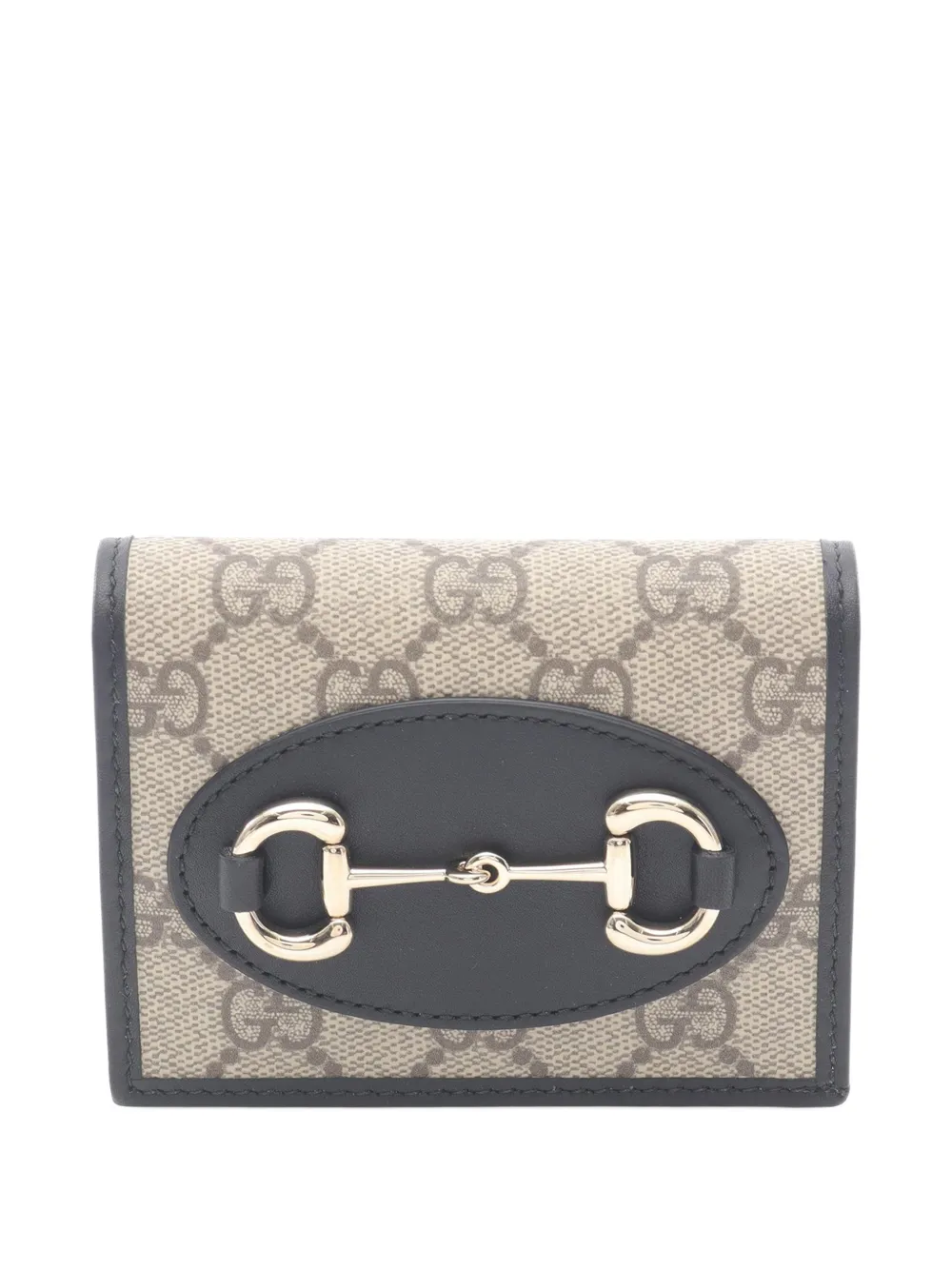 Gucci Pre-Owned 2016-2025 GG Supreme Horsebit 1955 Wallet small wallets | Brown | Image 1