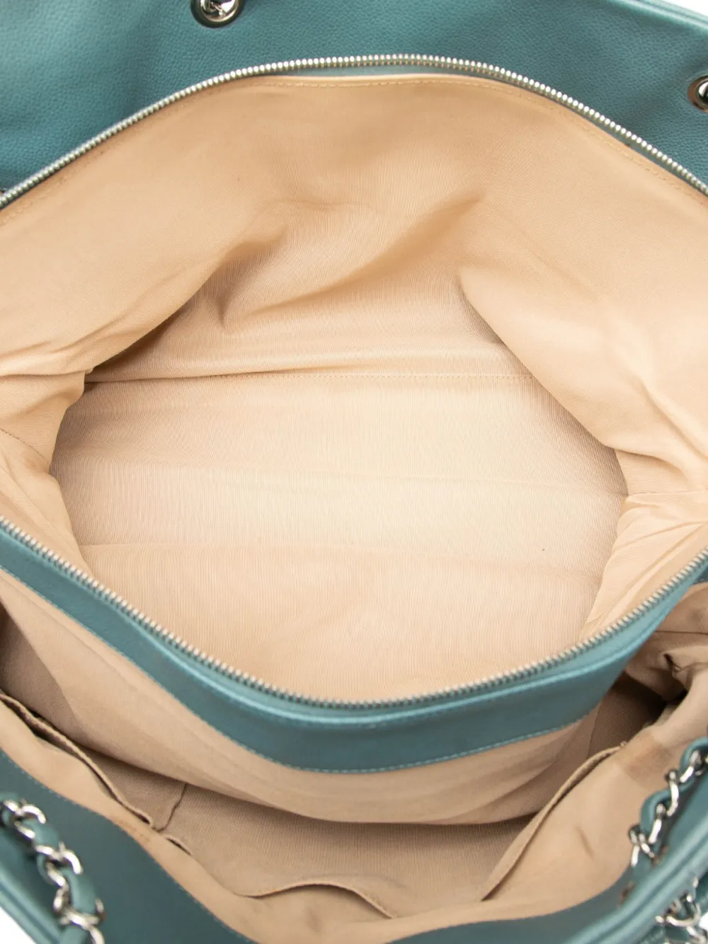 Pre-owned Chanel 2010-2011 Quilted Caviar Timeless Xl Tote Bag In Blue