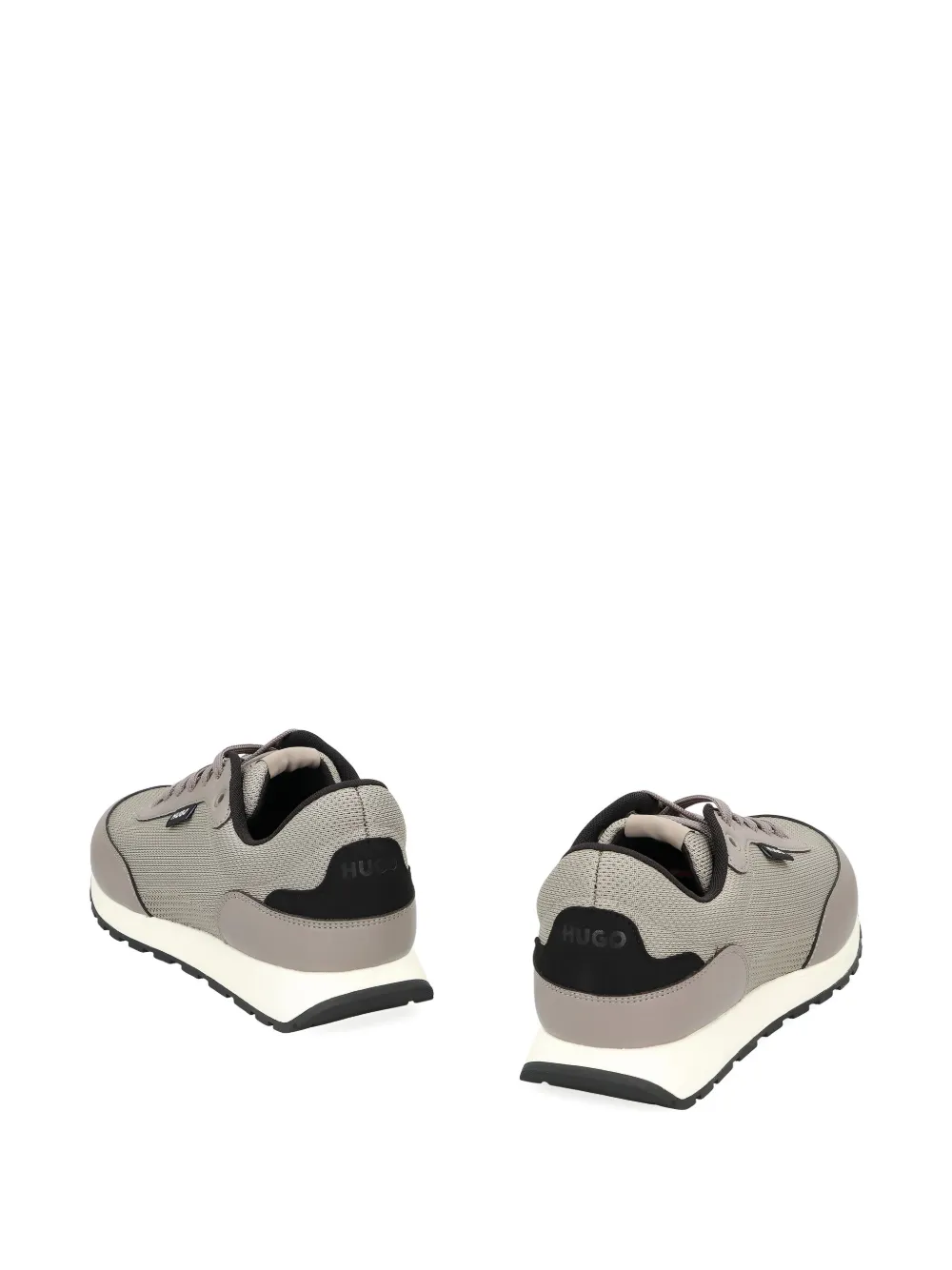 Hugo Boss Boss Low-top Sneakers In Fabric In Gray