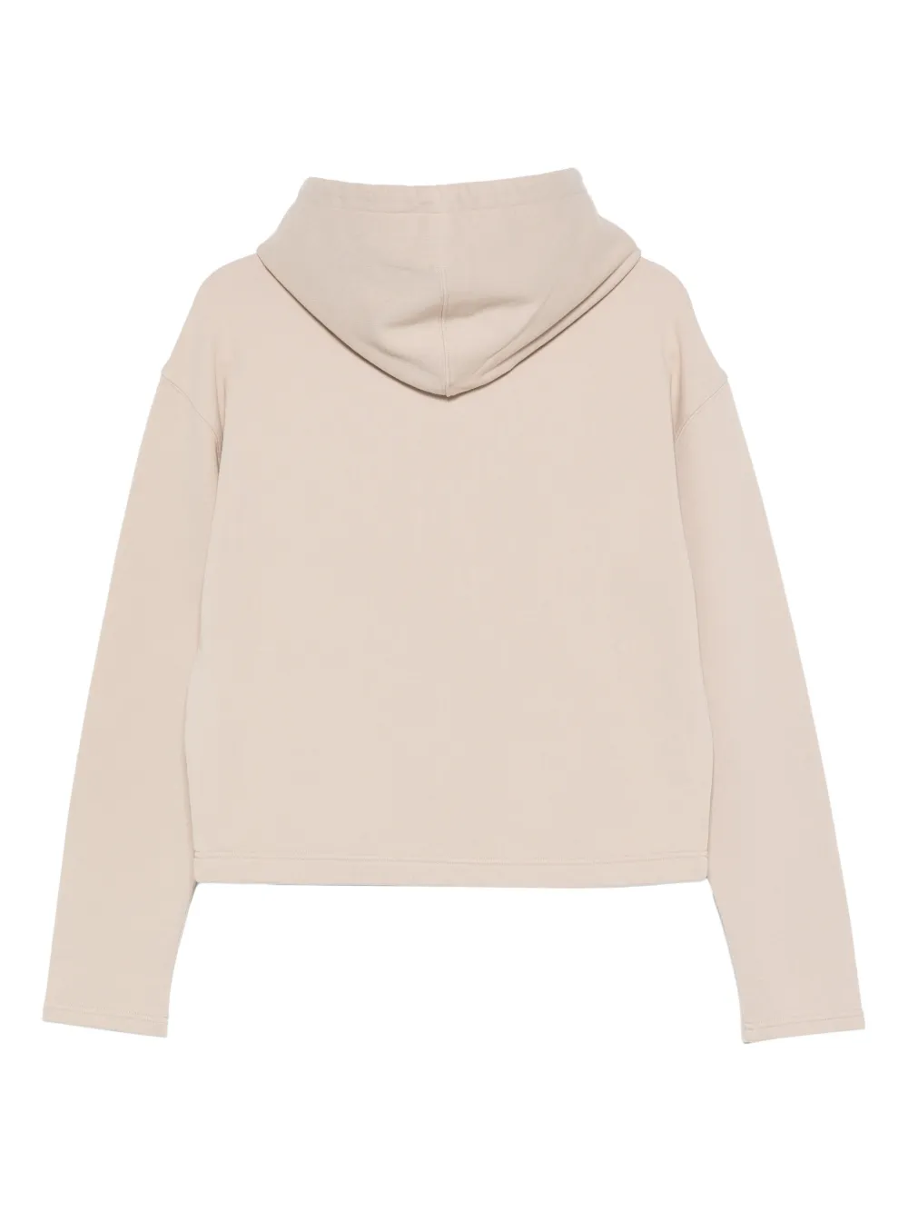AMI Paris drawstring embroidered hoodie - Beige