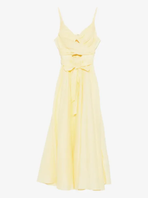 ZIMMERMANN tie-waist midi dress