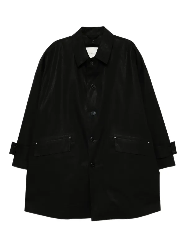 Mackintosh button-up Coat | Black | FARFETCH CY