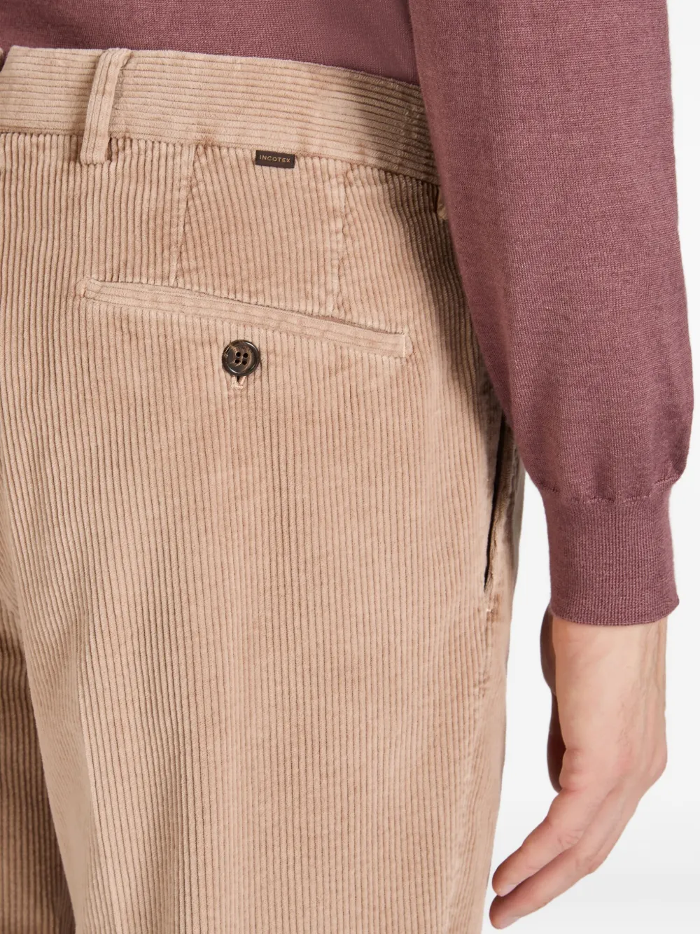 slowear Ribfluwelen broek Beige