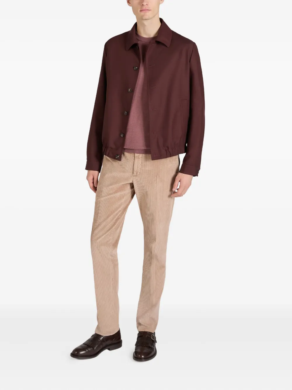 Slowear straight-leg corduroy trousers - Beige