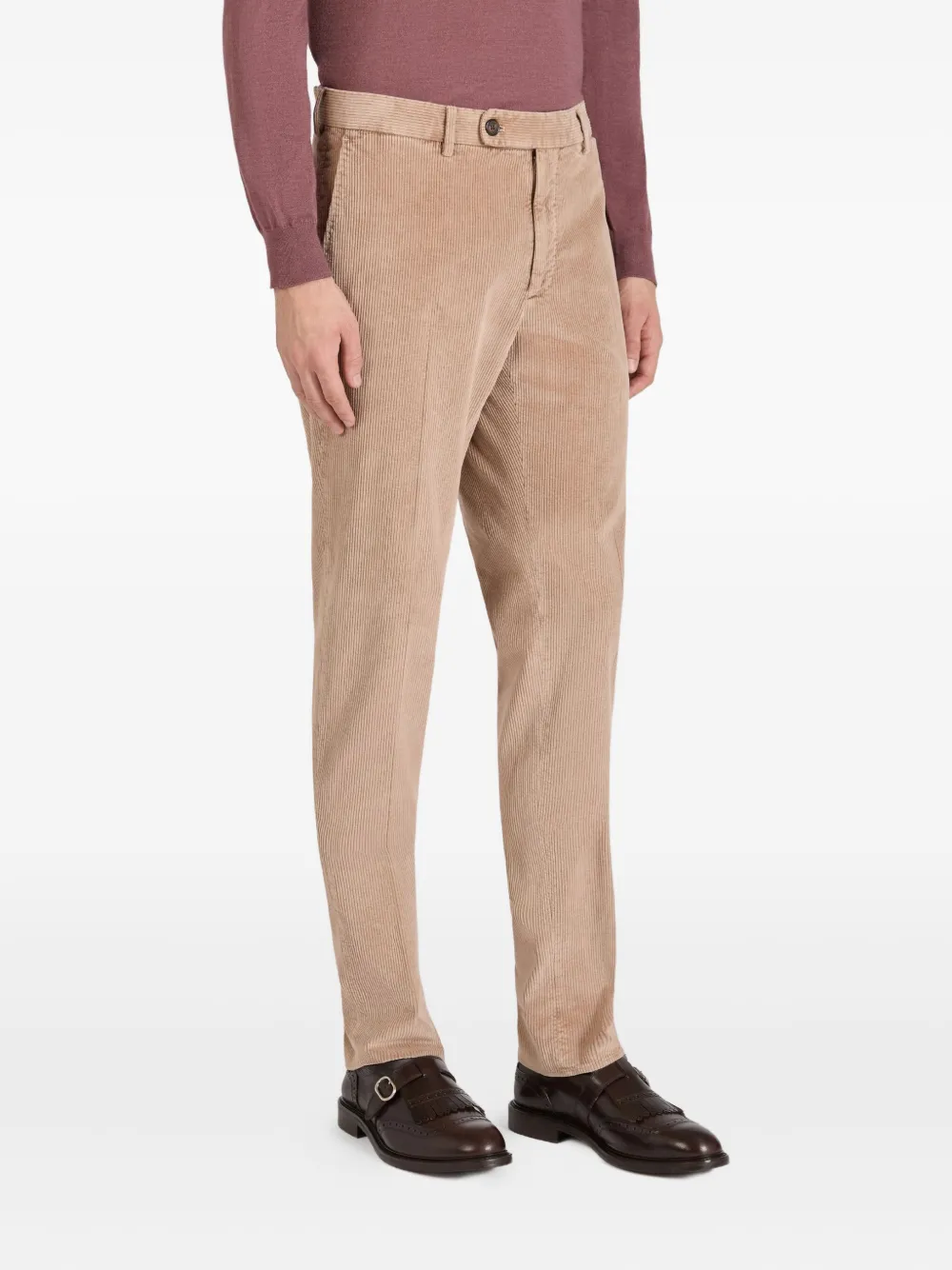 slowear Ribfluwelen broek Beige