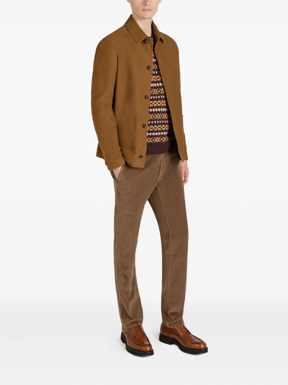 Slowear straight-leg corduroy trousers - Bruin