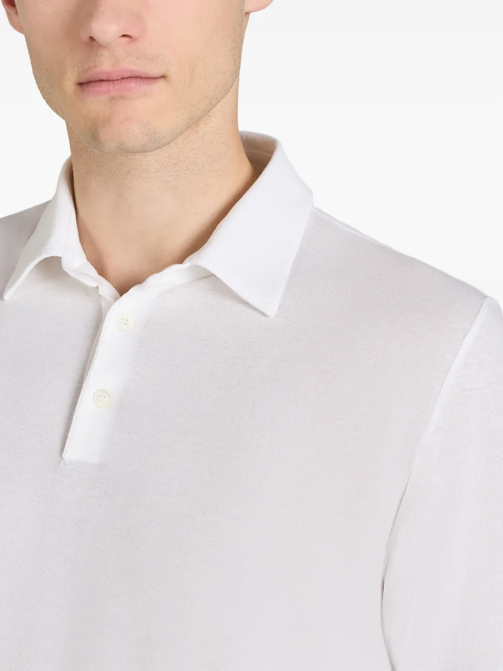 slowear Poloshirt met lange mouwen Wit