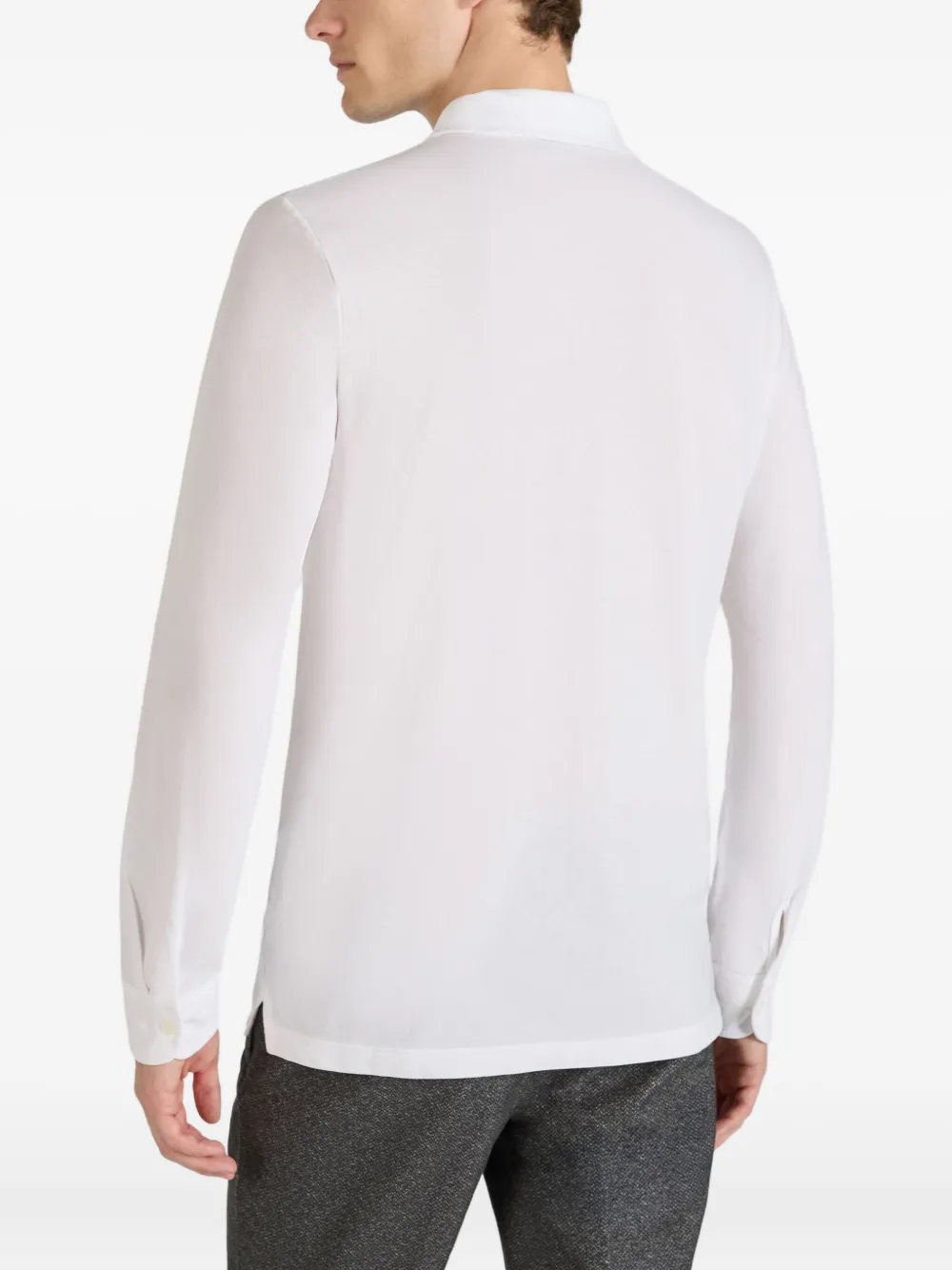 slowear Poloshirt met lange mouwen Wit