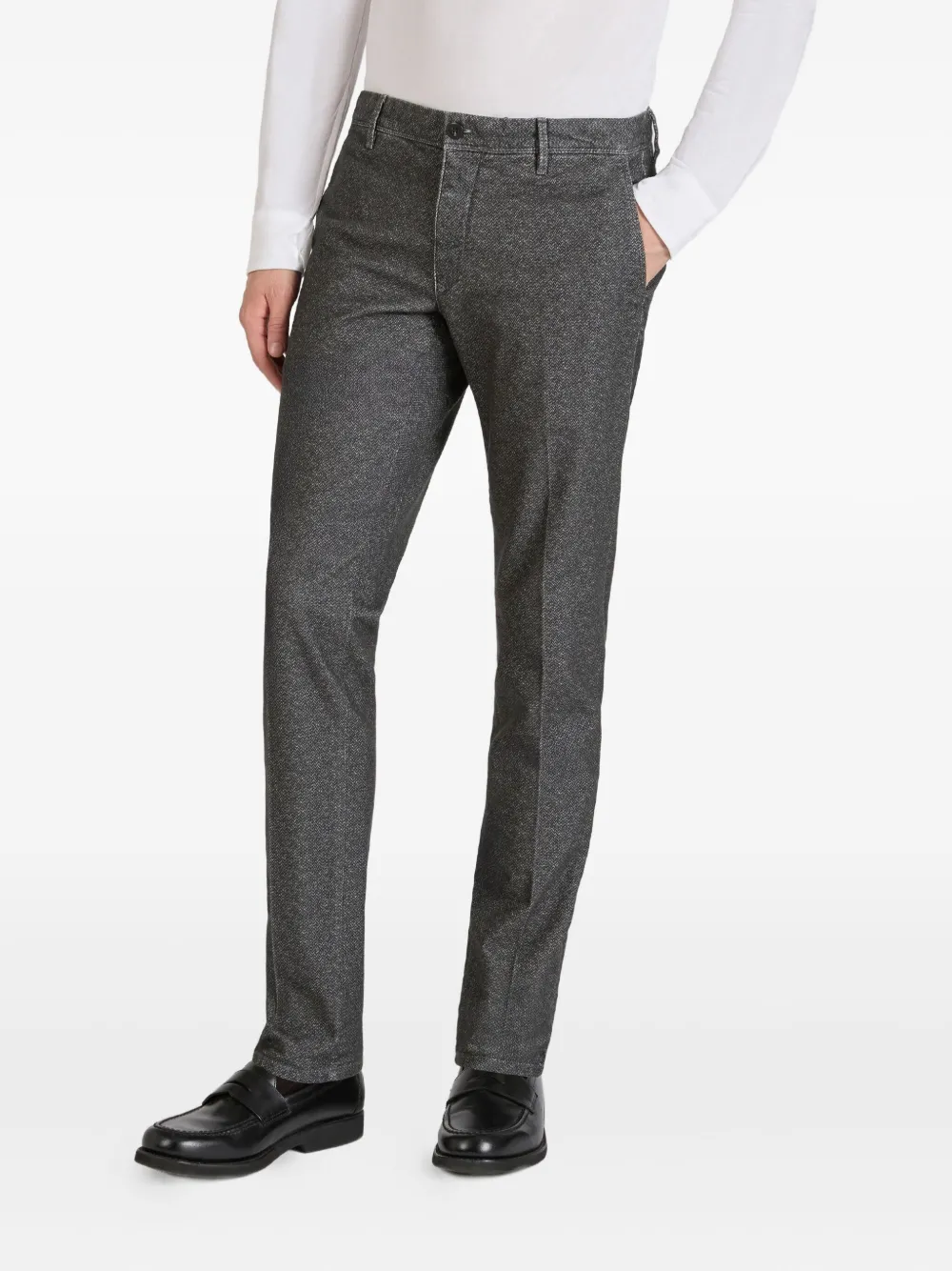 slowear Wollen pantalon met gemêleerd effect Grijs