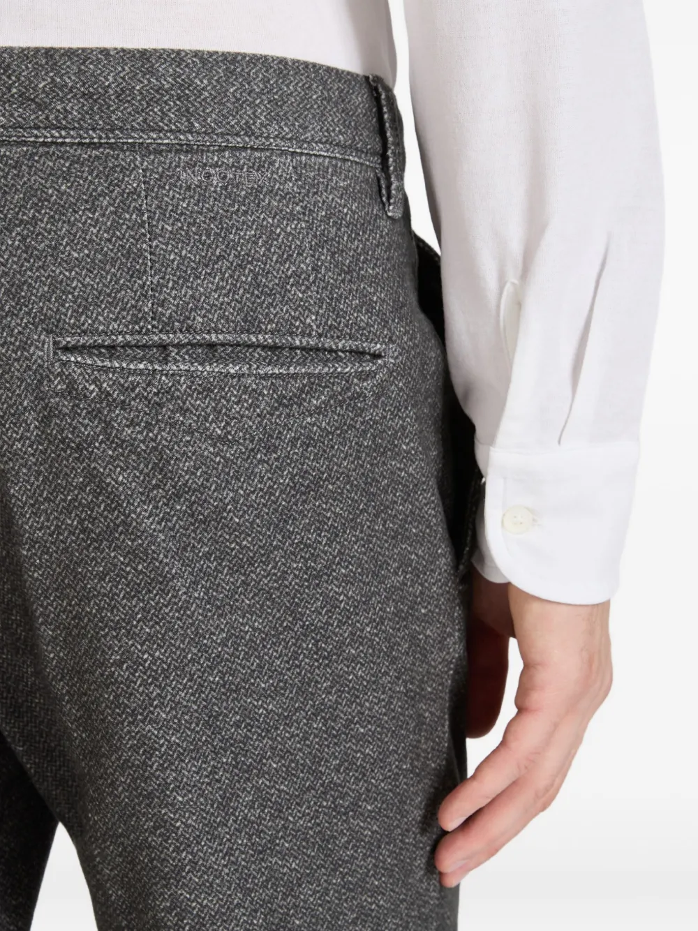 slowear Wollen pantalon met gemêleerd effect Grijs