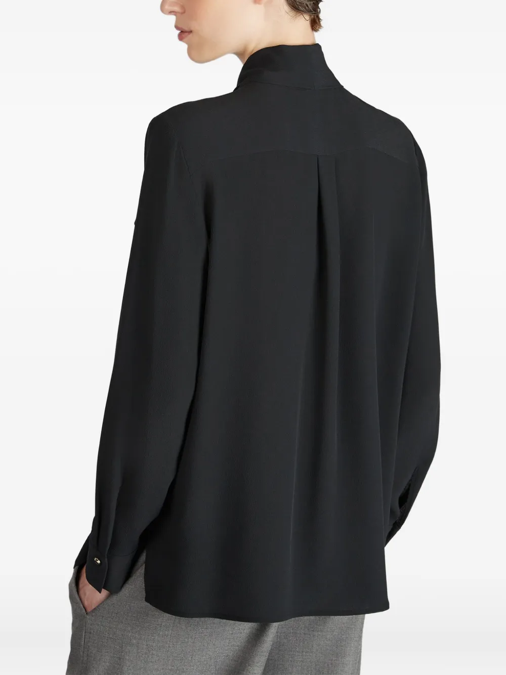 Slowear Pussy-bow Shirt In Black