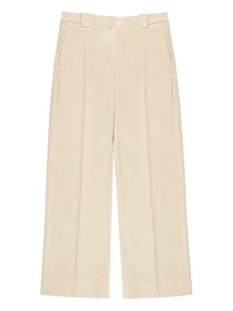slowear pleat-detail corduroy trousers