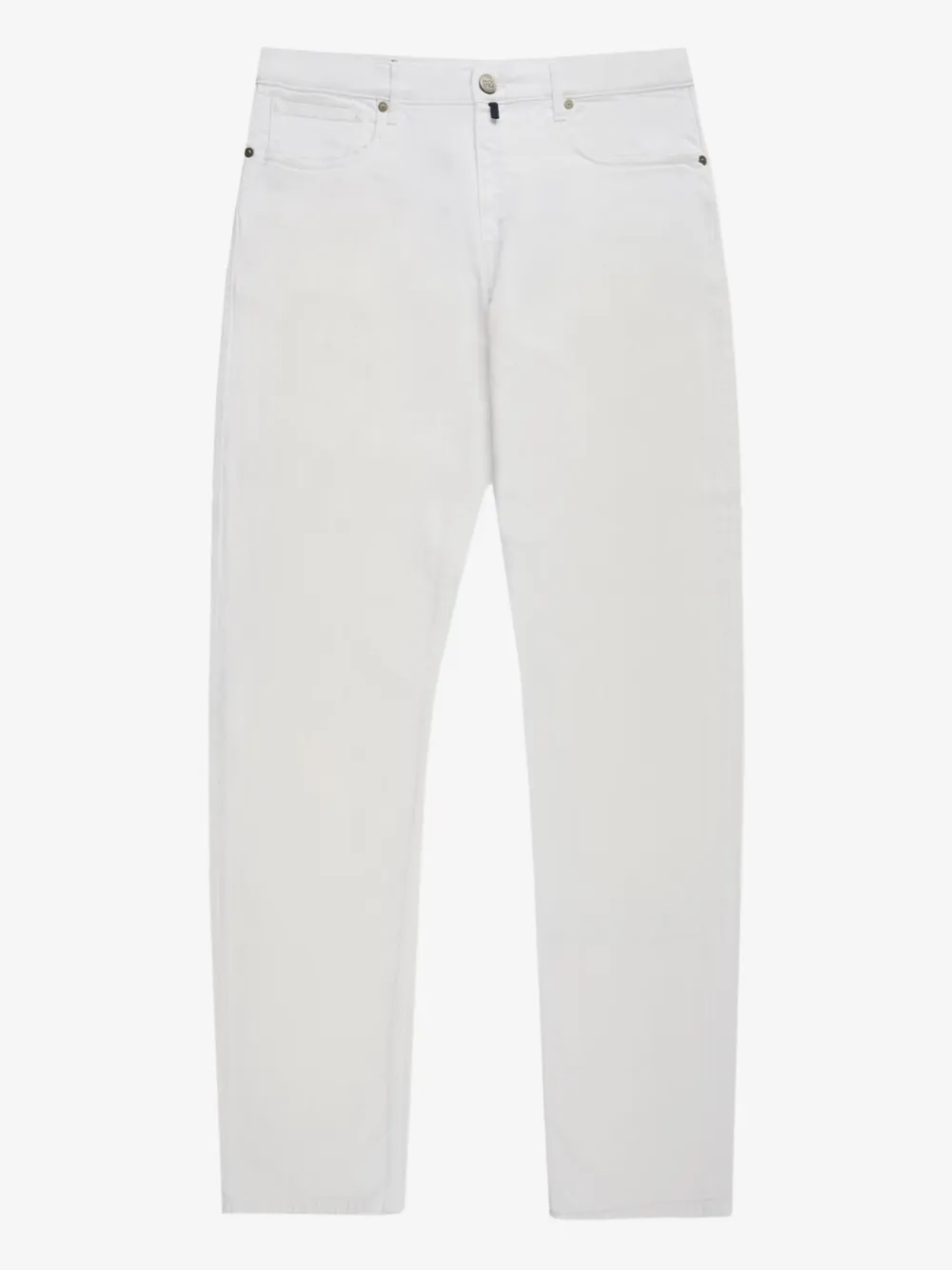 slowear jean droit à patch logo | blanc | Image 1