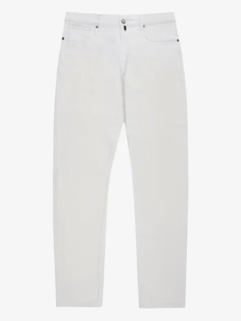 slowear logo-patch straight-leg jeans