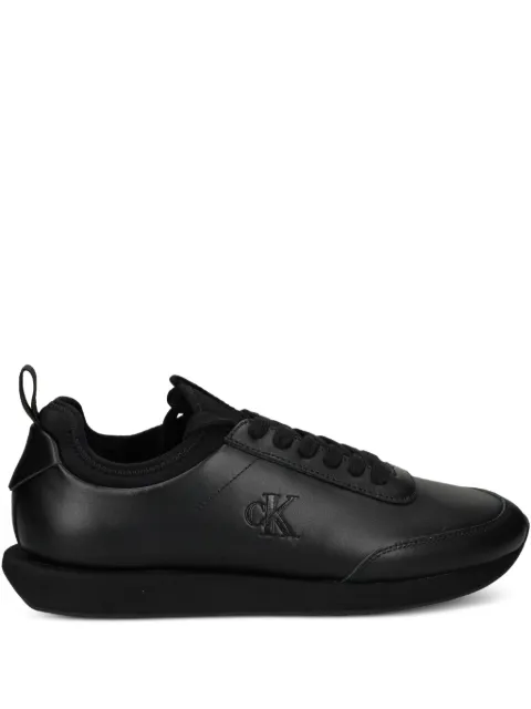 Calvin Klein logo-embossed leather sneakers
