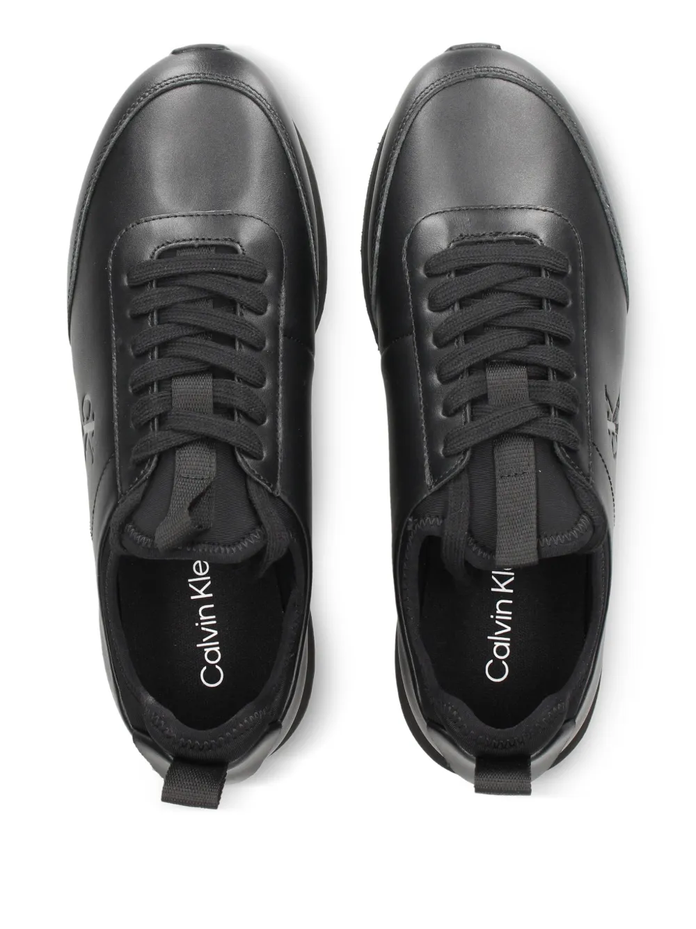 Calvin Klein Sneakers met logo-reliëf Zwart