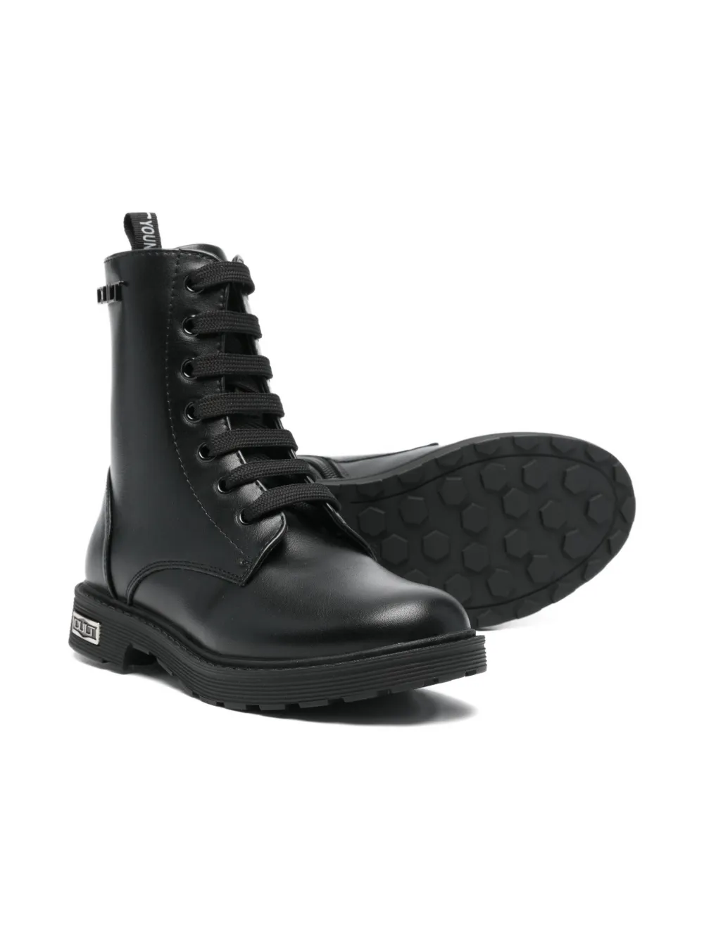 Cult lace-up ankle boots - Zwart