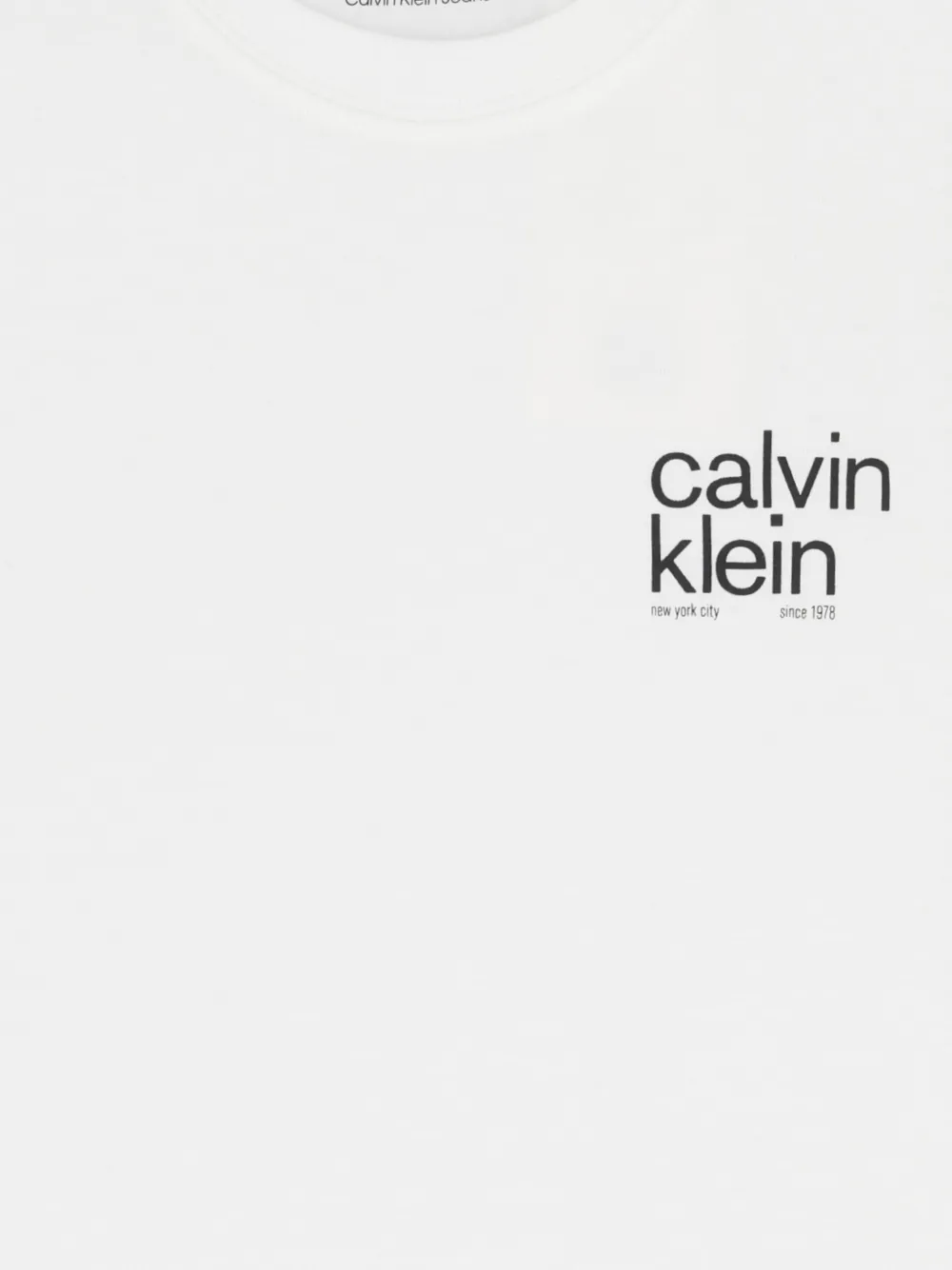 Calvin Klein Logo-detail T-shirt In White