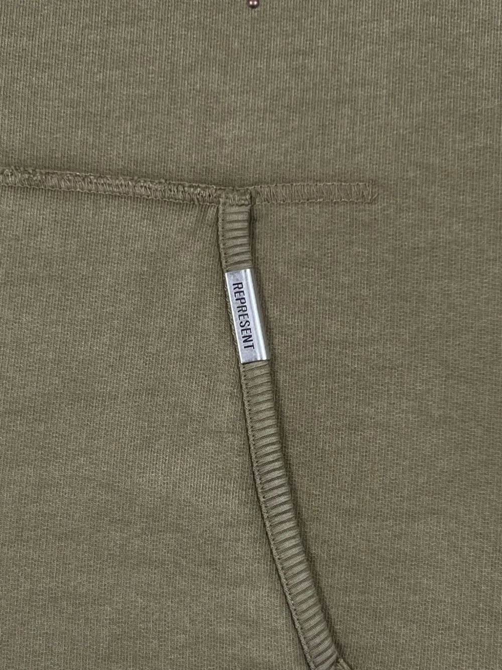 Represent Embroidered Long-sleeve Hoodie In Neutral