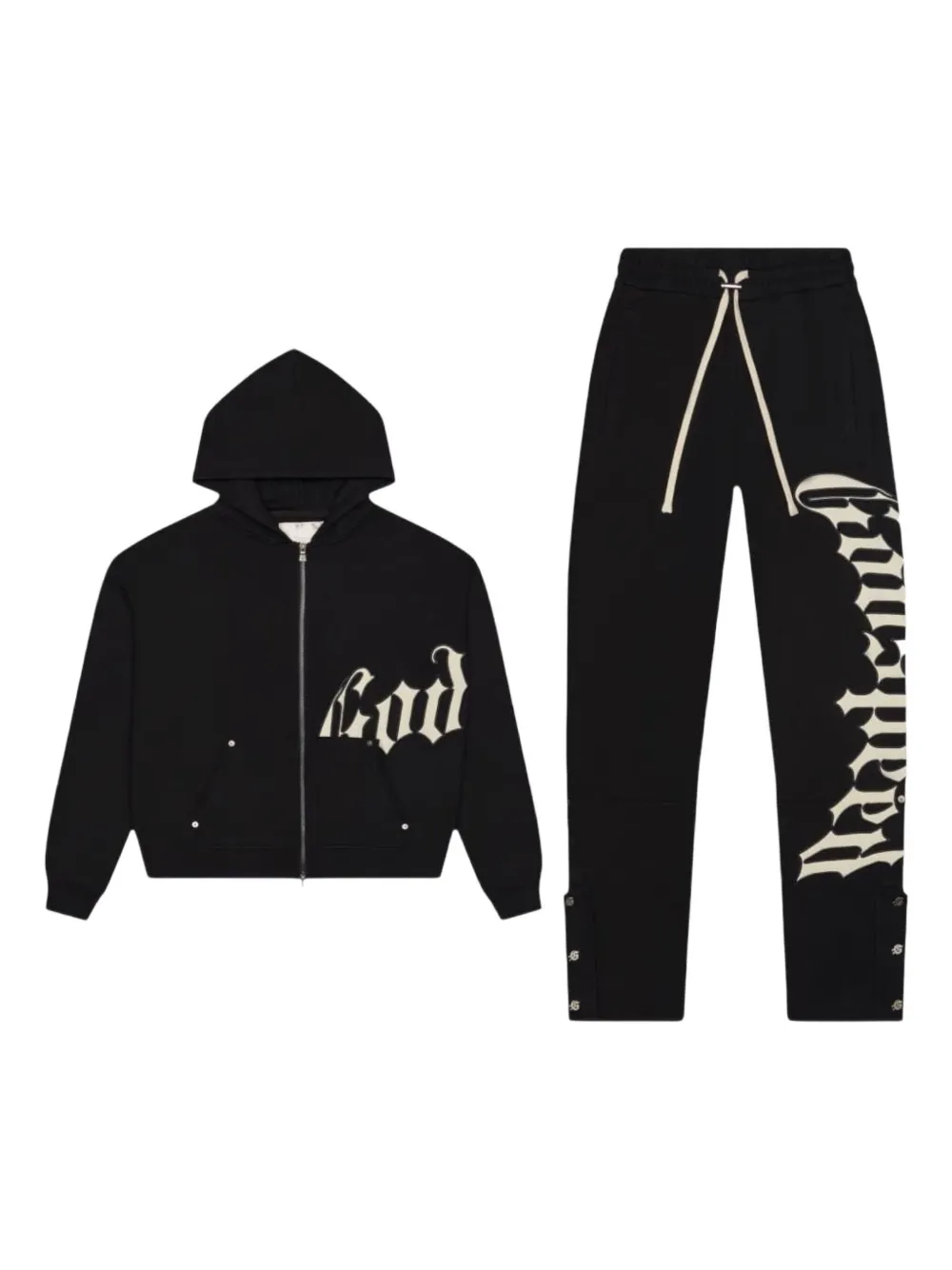 GODSPEED Trainingspak met logodetail en rits Zwart
