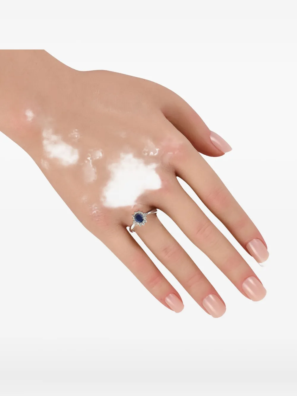 LB Exclusive platinum diamond and sapphire ring - Argento