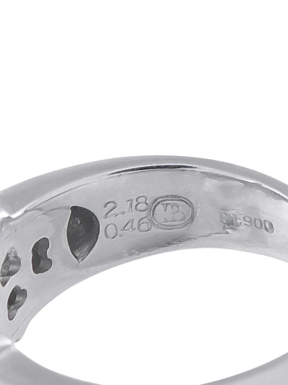 Platinum Diamond Sapphire Ring