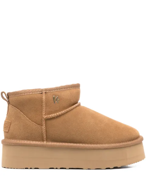 KEYS platform suede boots