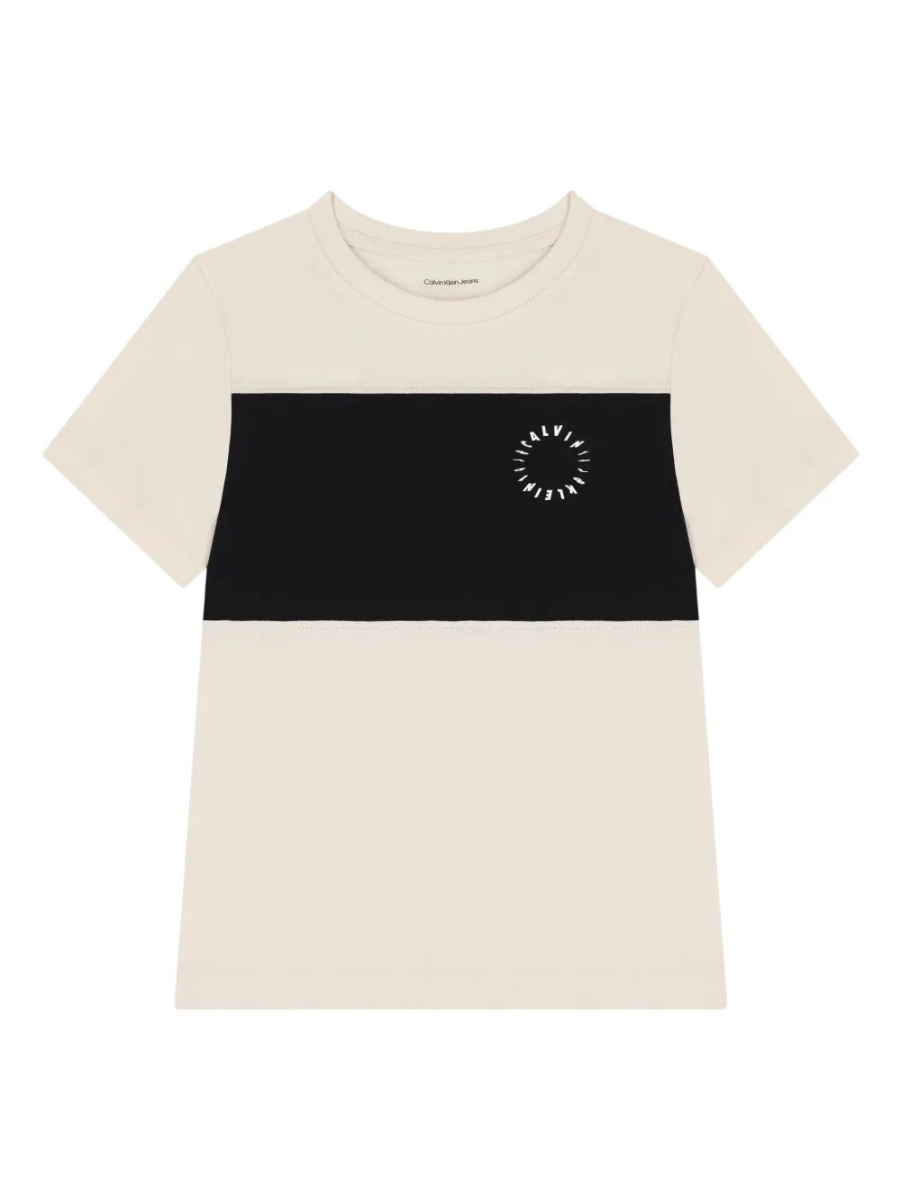 Calvin Klein Kids logo-print T-shirt - Toni neutri