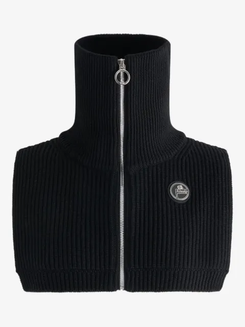 Fusalp zip-up ribbed bib scarf