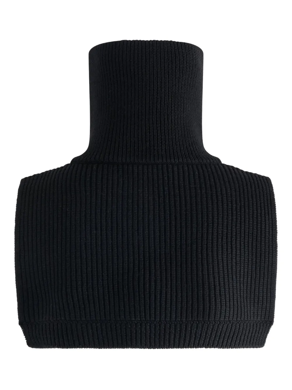 Fusalp Zip-up Ribbed Bib Scarf In Metallic