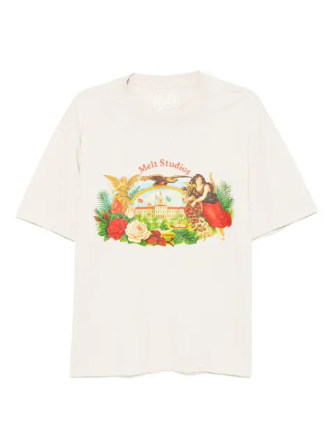 Melt graphic-printed T-shirt