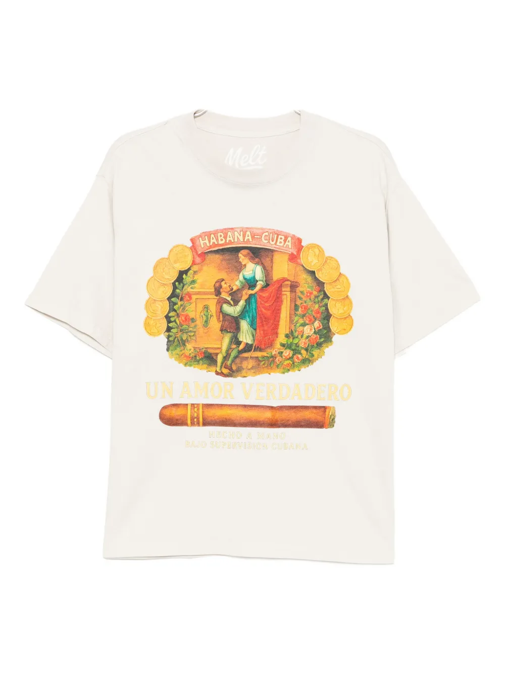 Melt Graphic-printed T-shirt In White