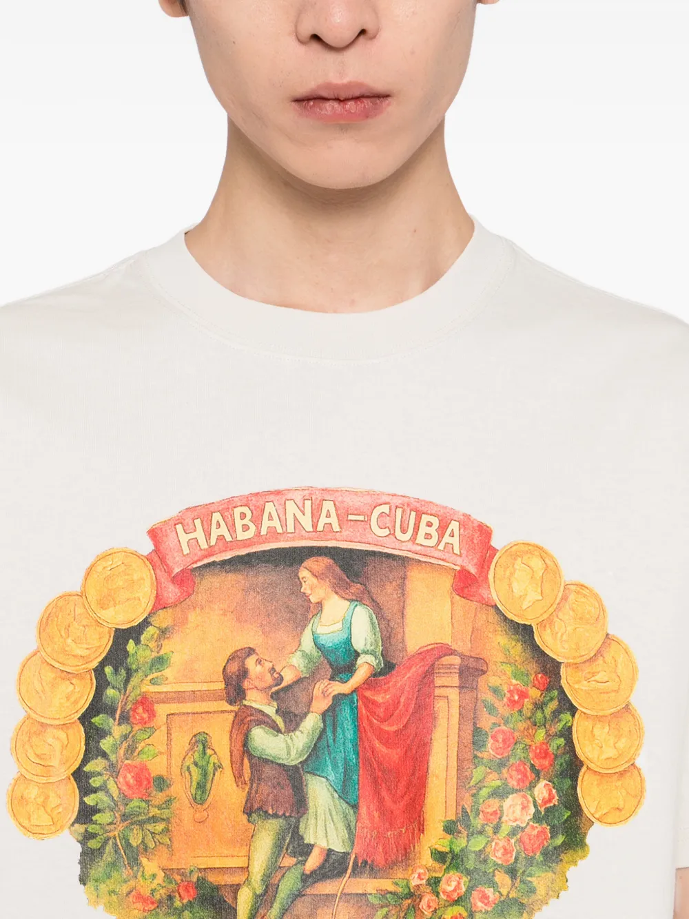 Melt Graphic-printed T-shirt In White