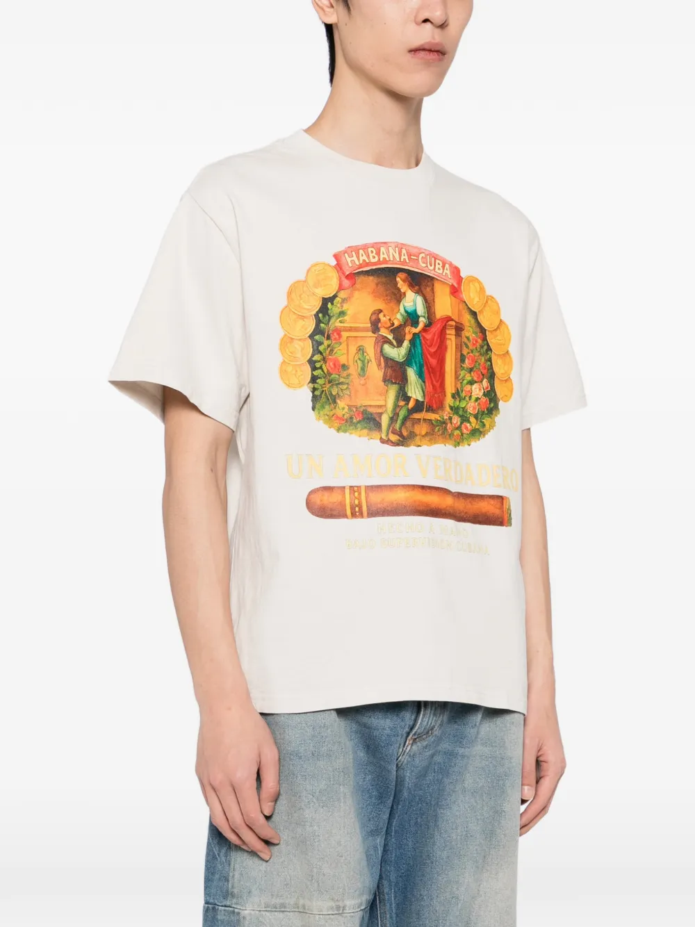 Melt Graphic-printed T-shirt In White