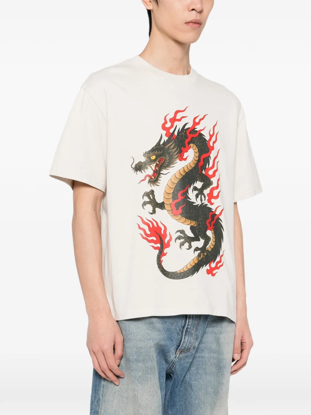 Melt Graphic-printed T-shirt In White