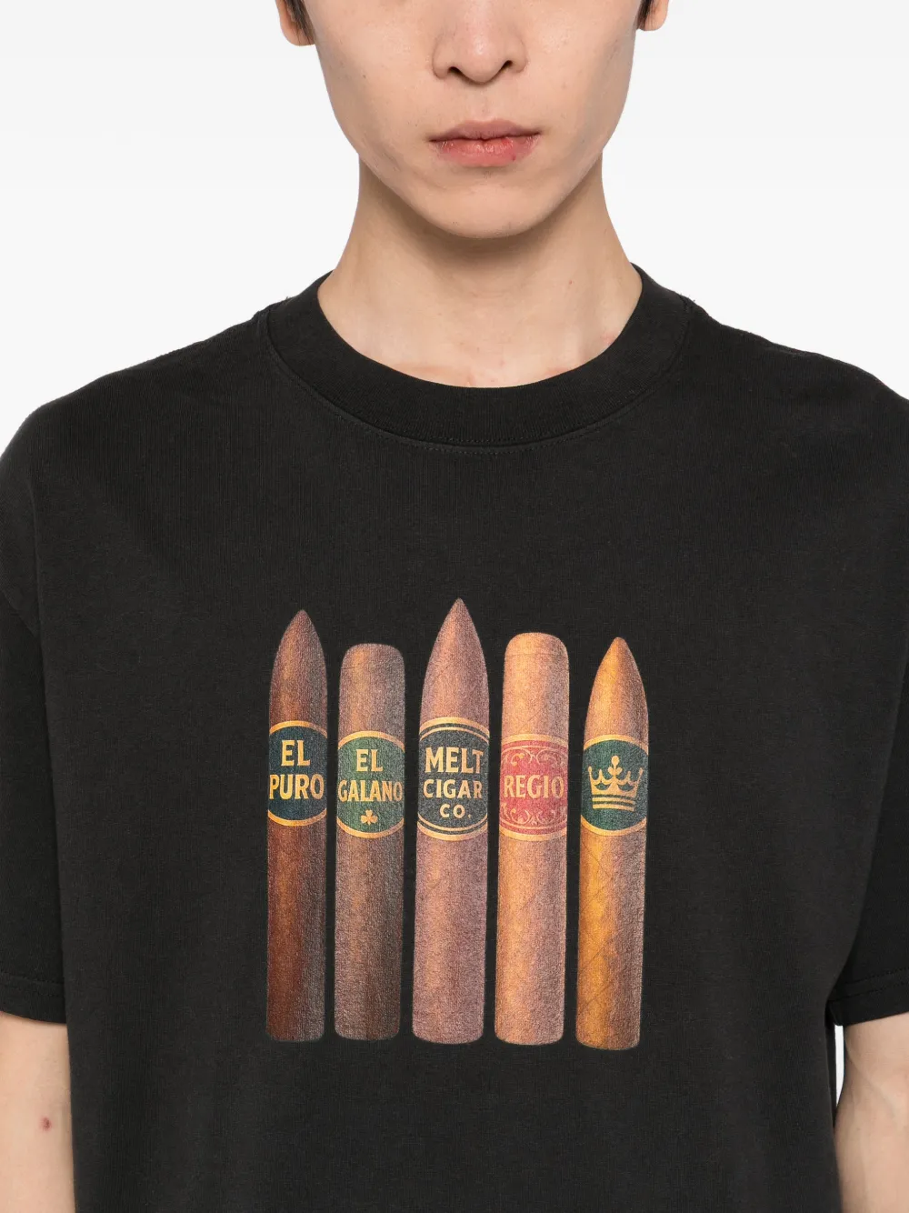 Melt Printed T-shirt In Black