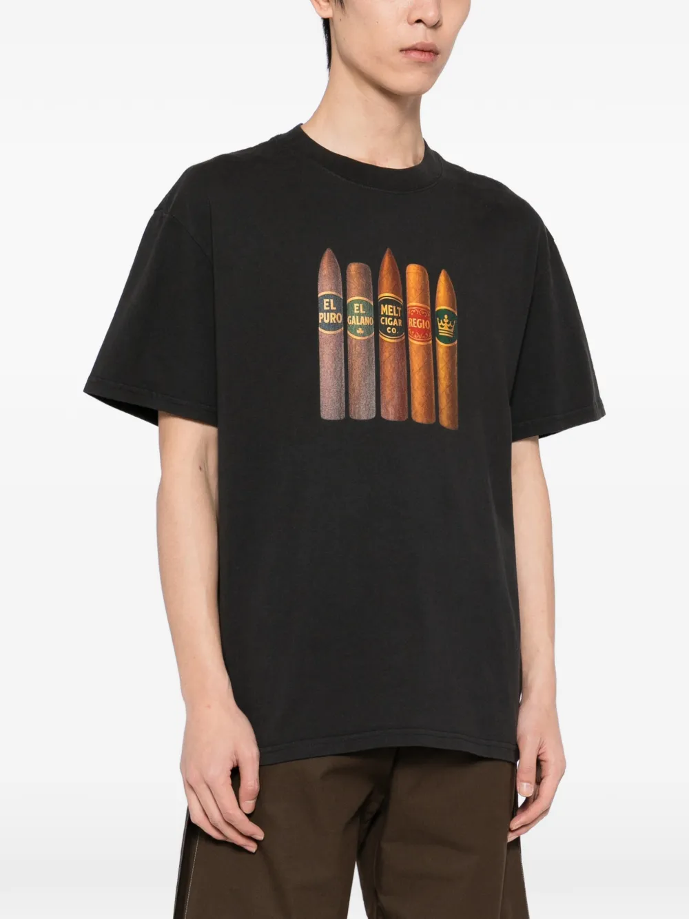 Melt Printed T-shirt In Black