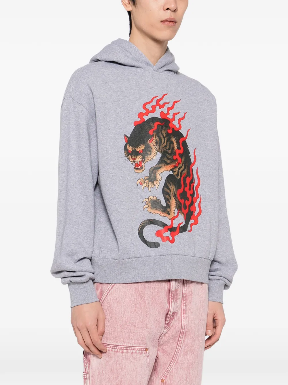  Melt Sudadera Estampada Con Capucha - Gris 