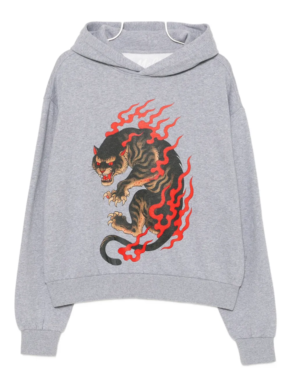 Melt printed hoodie - Grigio