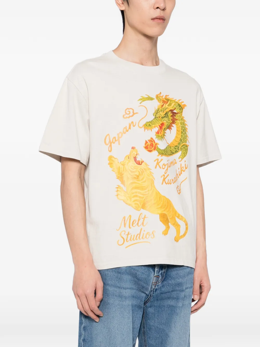 Melt Graphic-printed T-shirt In Neutral