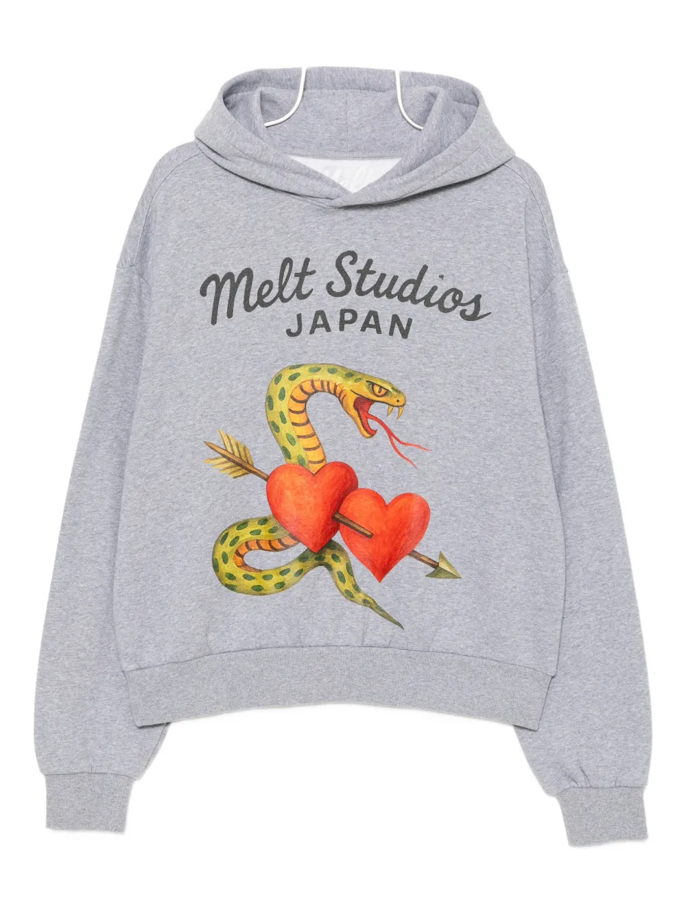 Melt printed hoodie - Grigio