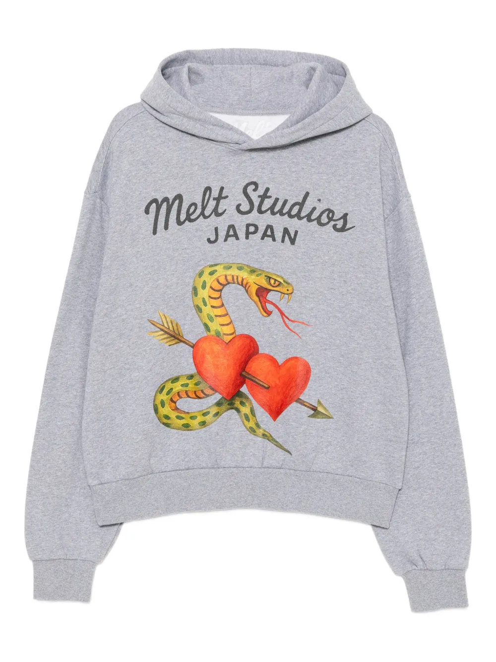 Melt sudadera estampada con capucha | gris | Image 1