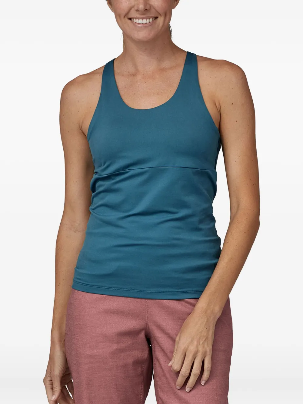Patagonia Cross-back Performance Tank Top In Blue