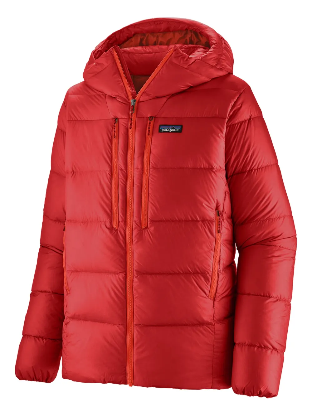 Patagonia Fitz Roy hooded padded jacket - レッド