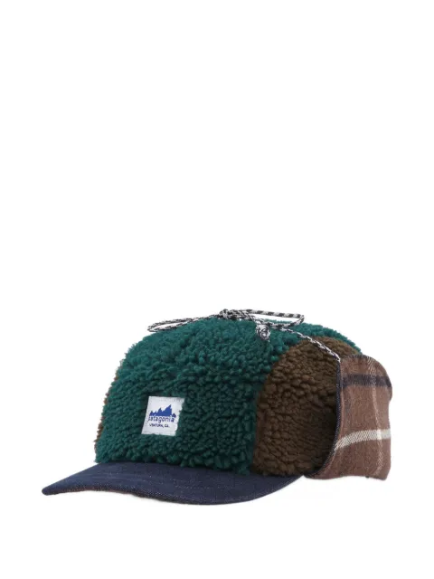 Patagonia Range Earflap plaid panelled cap hat